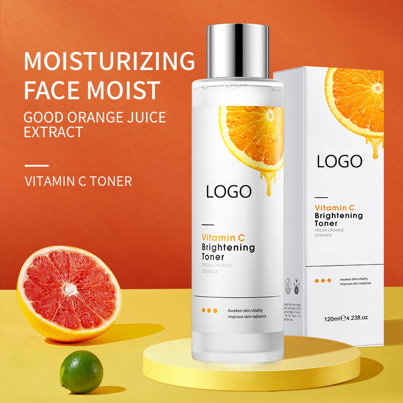 OEM New 300ML and 500ML Vitamin C Brightening Moisturizing Whitening Toner for Pores and skin Care